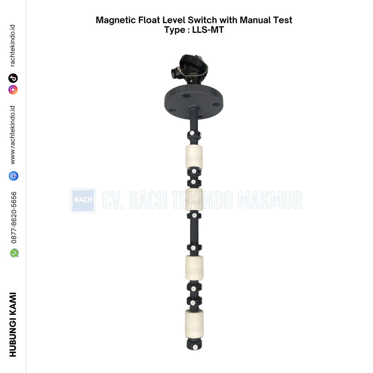 Magnetic Float Level Switch with Manual Test Type : LLS-MT