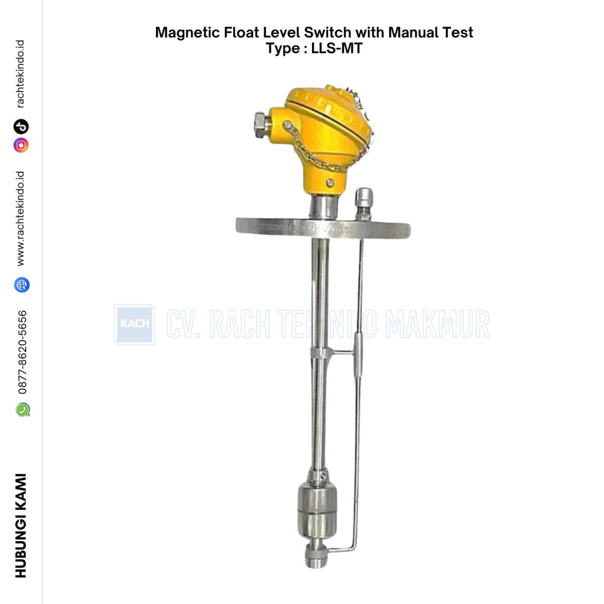 Magnetic Float Level Switch with Manual Test Type : LLS-MT